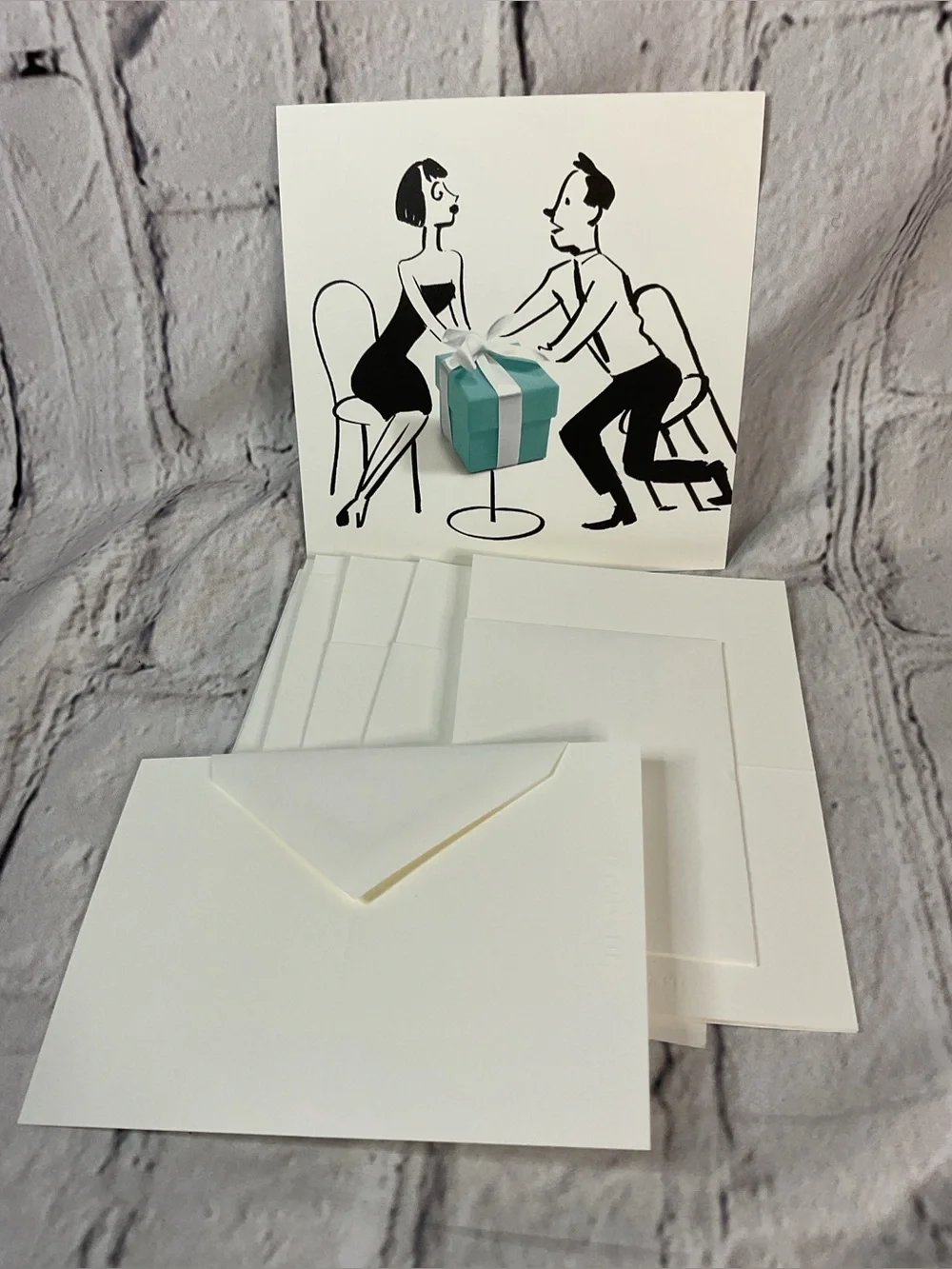 🌟🌟 Tiffany & Co. White Note Cards